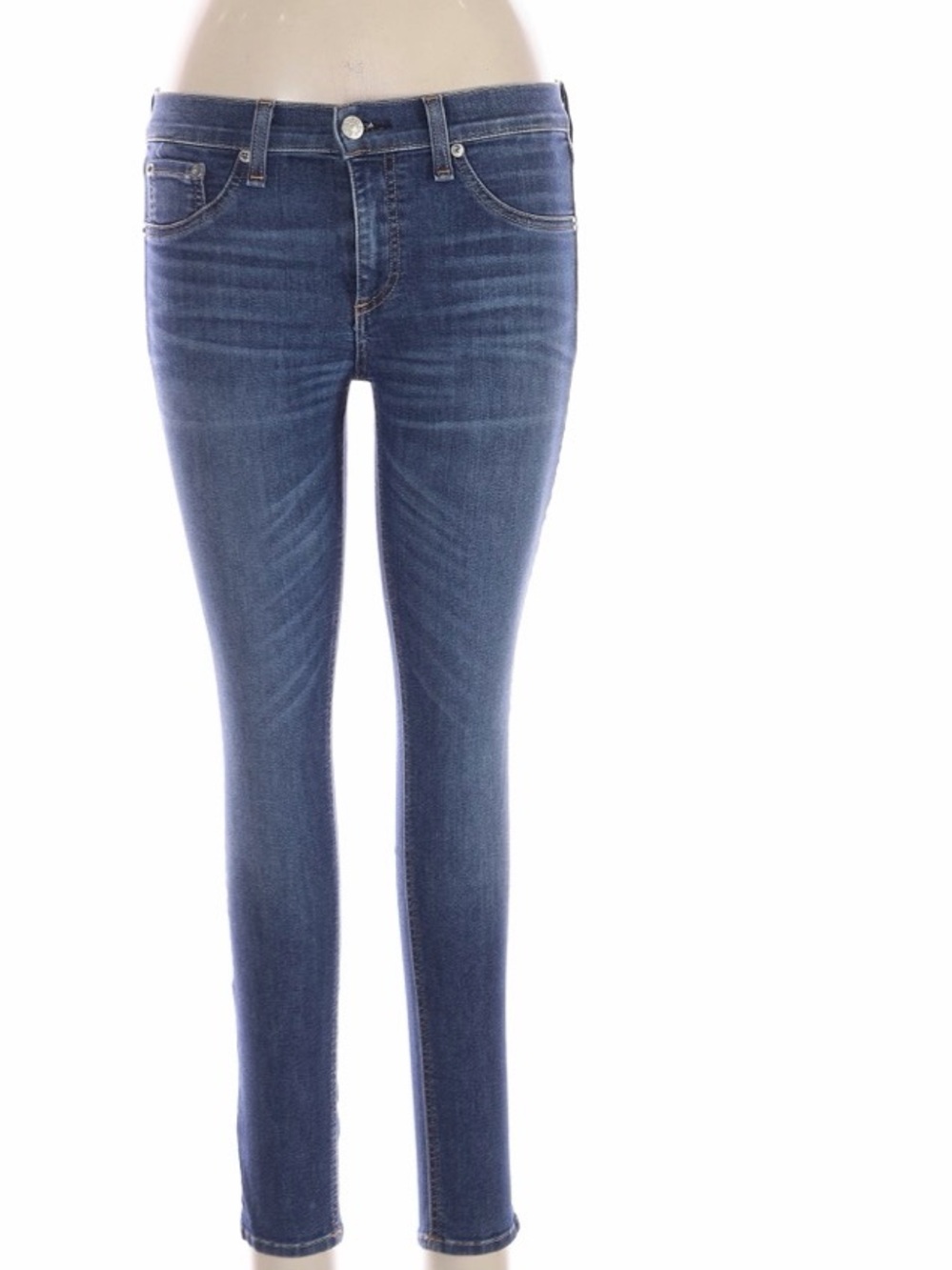 rag & bone Women's Skinny Jeans - Dark Blue Wash